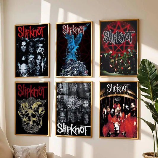 1pc Rock Band S-Slipknot L-Live At Msg Poster Print For Bedroom Living Room Home Decor Painting Wall Art HD Picture Mural