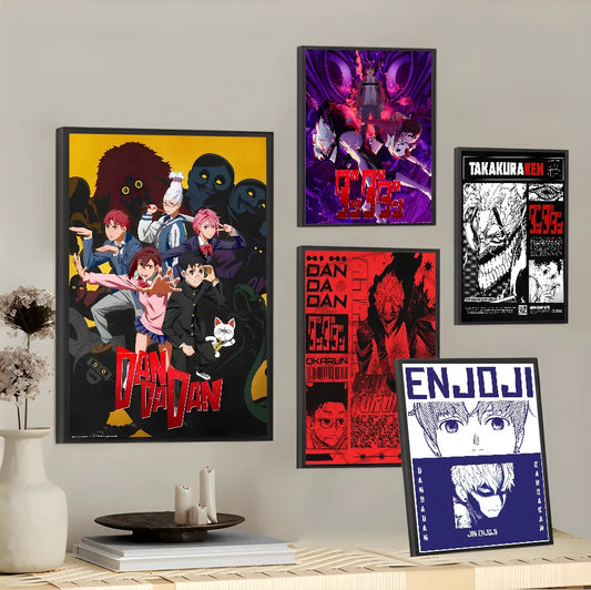 JAPAN Anime D-Dandadan Ken T-Takakura Poster Sticky Wall Art Printing Waterproof Home Living Bed Room Bar Aesthetic Decor