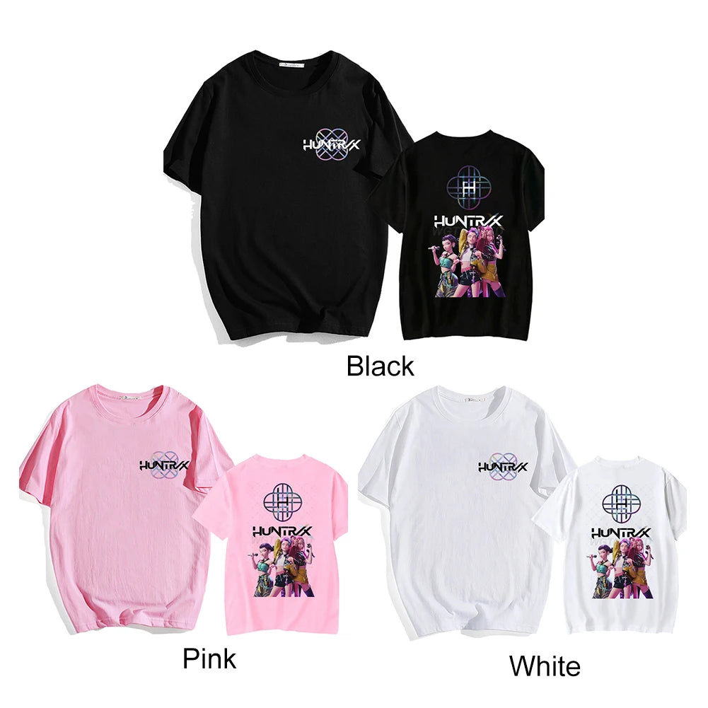 Round Neck Short Sleeved K-POP Demon Hunters Tee Top