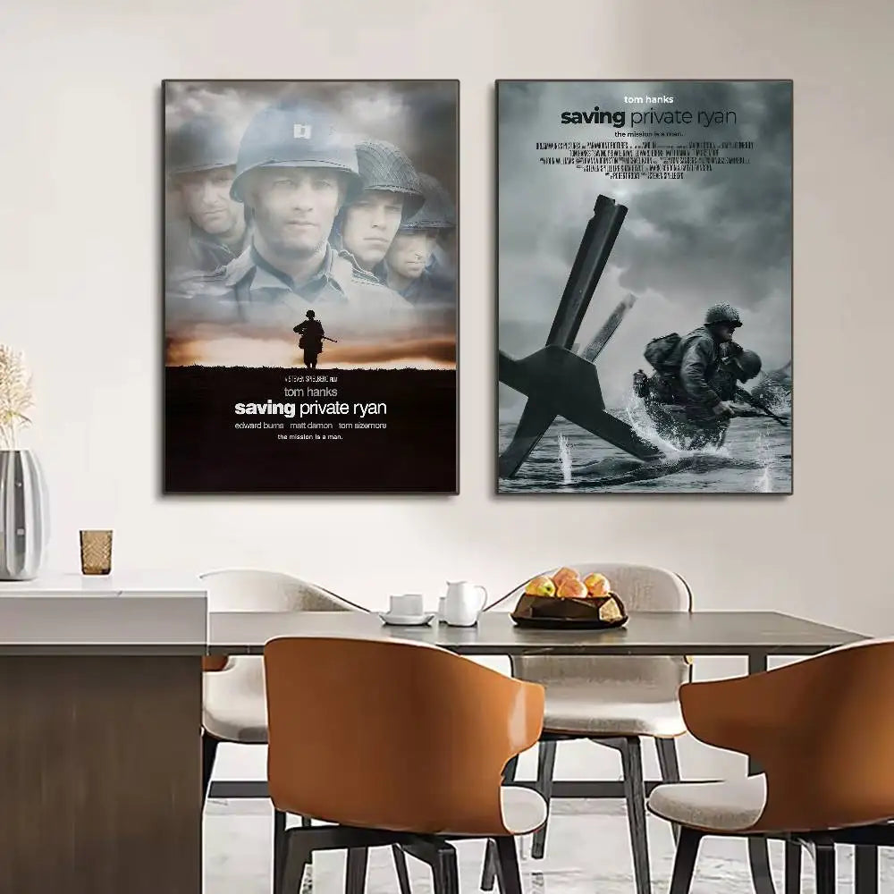 S-Saving P-Private Ryan Poster HD art sticky wall waterproof home living room bedroom bar aesthetic decoration