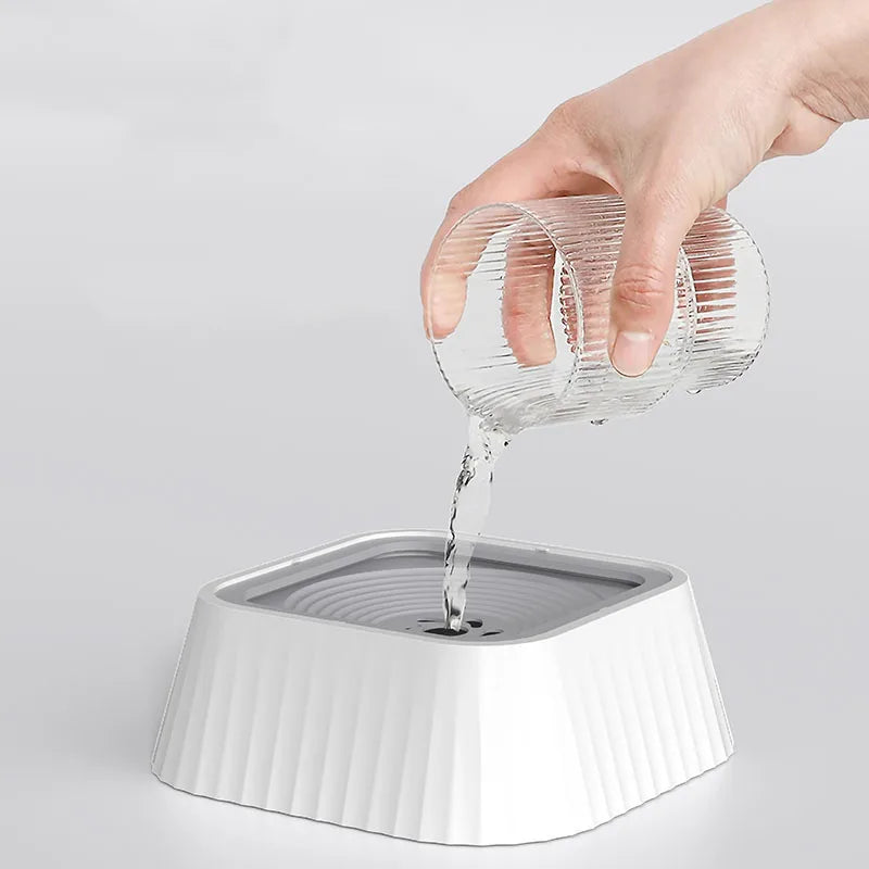 Hot-selling pet filter bowl without wet mouth pet bowl floating prevent overturning puppy cat drinking water device
