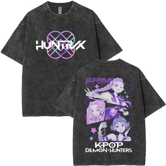 Huntrix Kpop Demon Hunter Washed T-Shirt