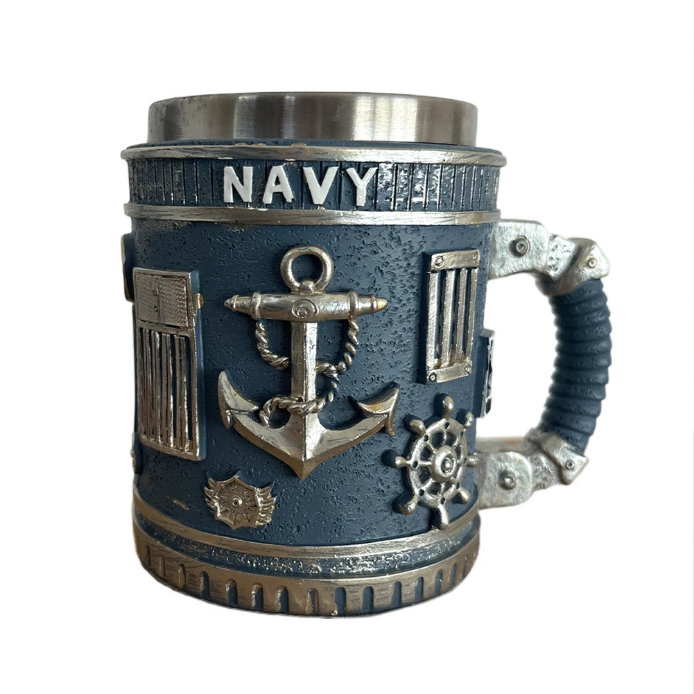 5 Styles American Commemorative Mug Decorative 3D Relief Design 250th Anniversary Mug Marine Corps Mug for Veterans