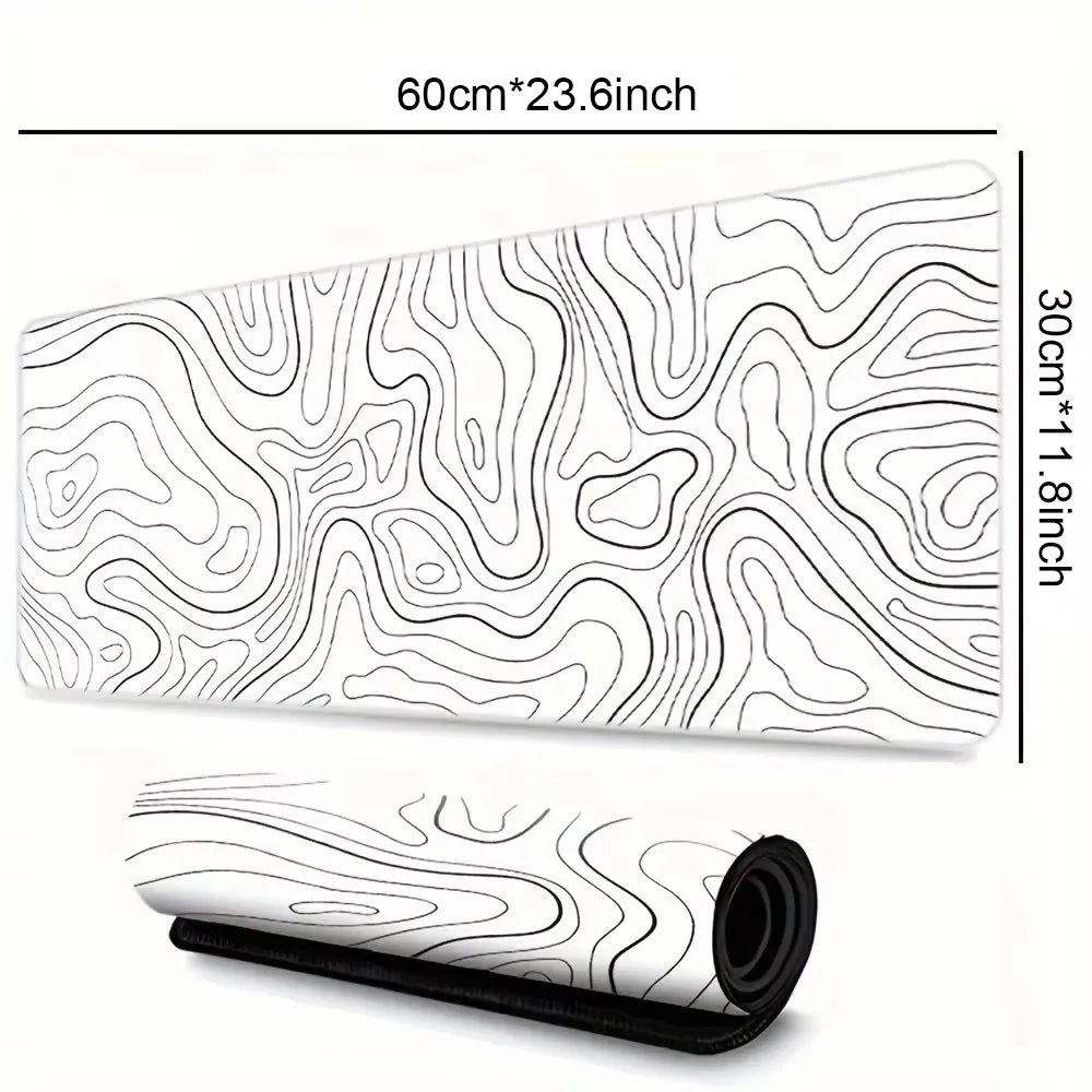 Extra Large Mouse Mat for Professional Gamers - Stitched Border Design, Anti-Slip Rubber Backing, Low Friction Surface Compatibl