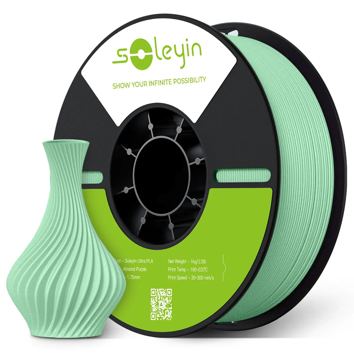 Soleyin Creality Sub Brand Ultra PLA Filament 1KG 1.75mm 3D Printer High Quality Muiti Color Vacuum Eco-Friendly for Bambu Lab