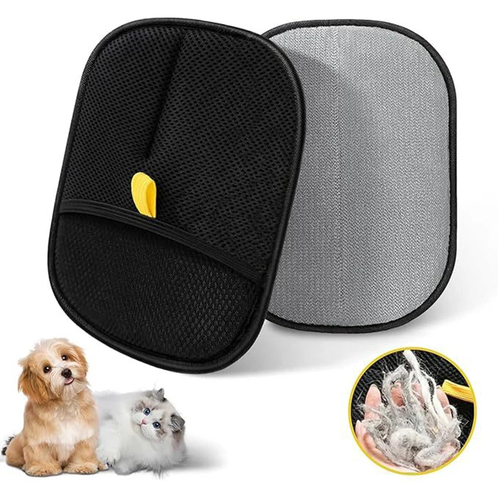 Pet Hair Remover Mitt Pet Hair Remover Gloves Deshedding Brush Glove for Dog Cat Rabbit with Long/Short/Curly Hair