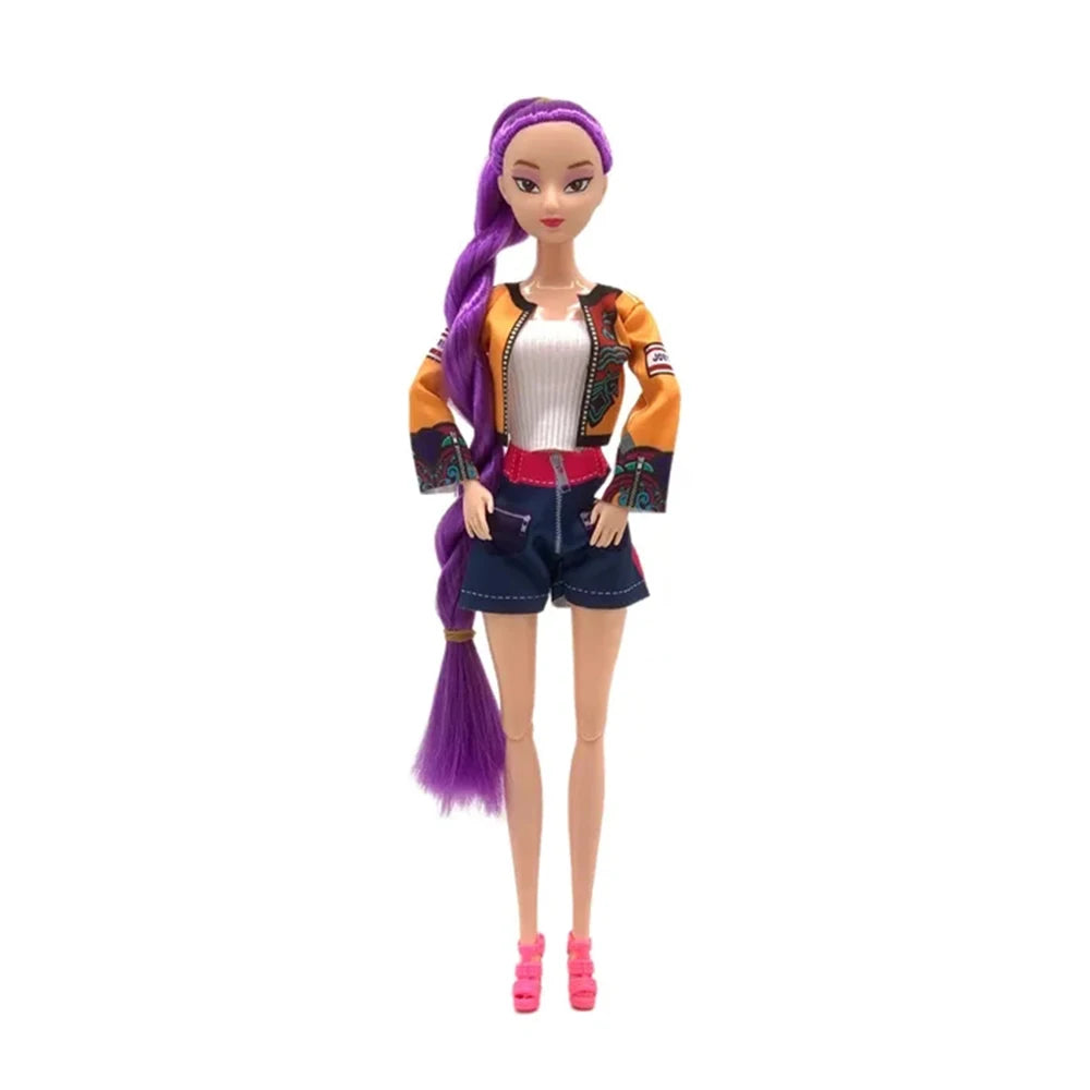 2026 Anime K Pop Demon Hunters Witch Hunter Group High Appearance Glue Doll Girl Heart Decorative Holiday Gift