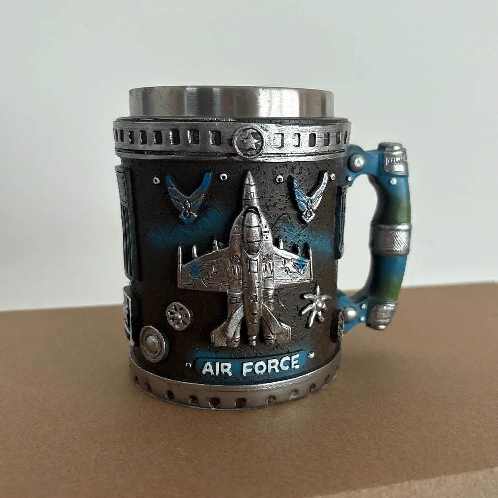 5 Styles American Commemorative Mug Decorative 3D Relief Design 250th Anniversary Mug Marine Corps Mug for Veterans