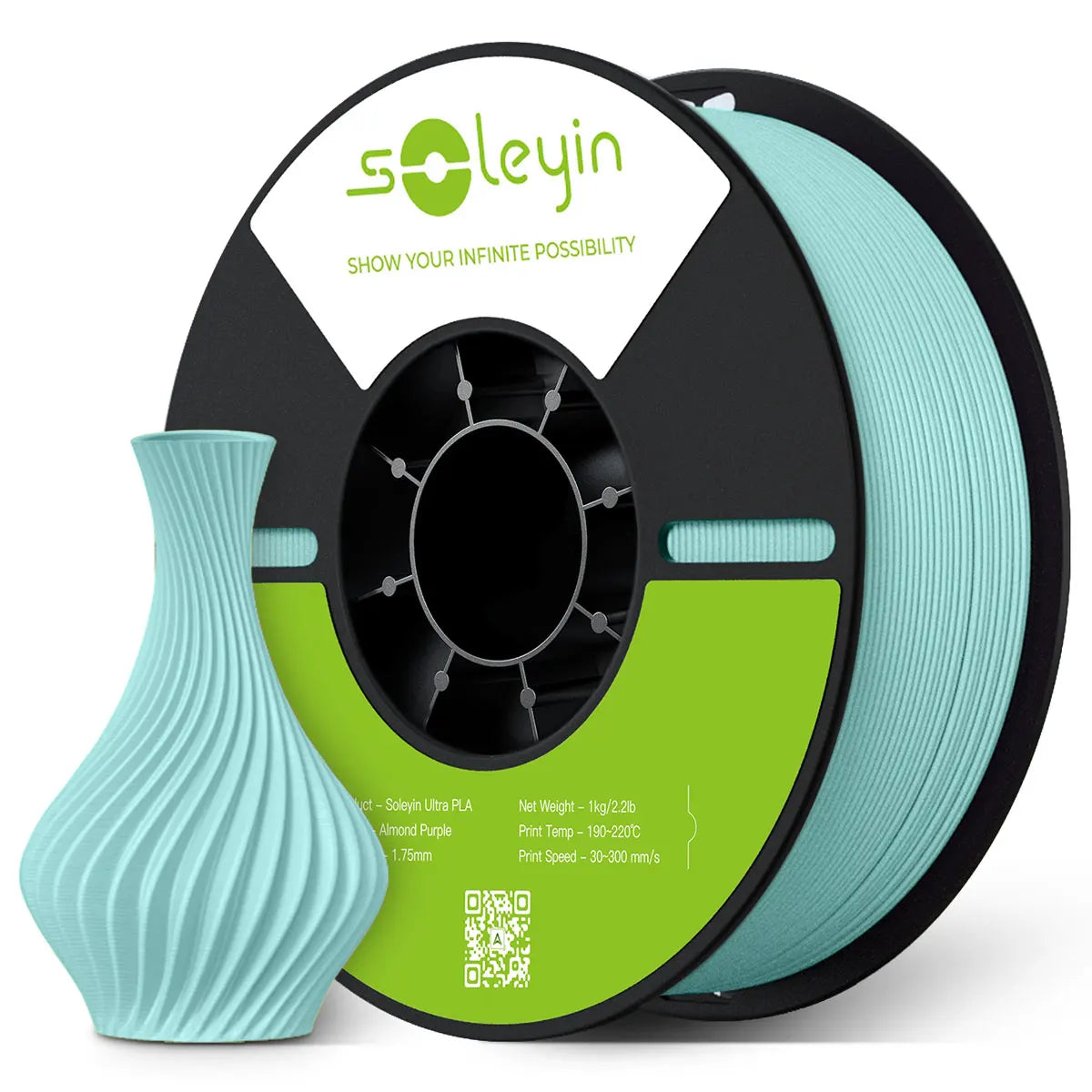Soleyin Creality Sub Brand Ultra PLA Filament 1KG 1.75mm 3D Printer High Quality Muiti Color Vacuum Eco-Friendly for Bambu Lab