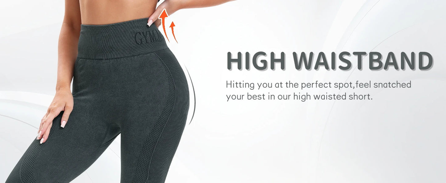 2 Pack Women's High Waisted Sexy Butt Lifting Seamless Solid Color Yoga Leggings Elastic And Breathable Fitness Sports Pants