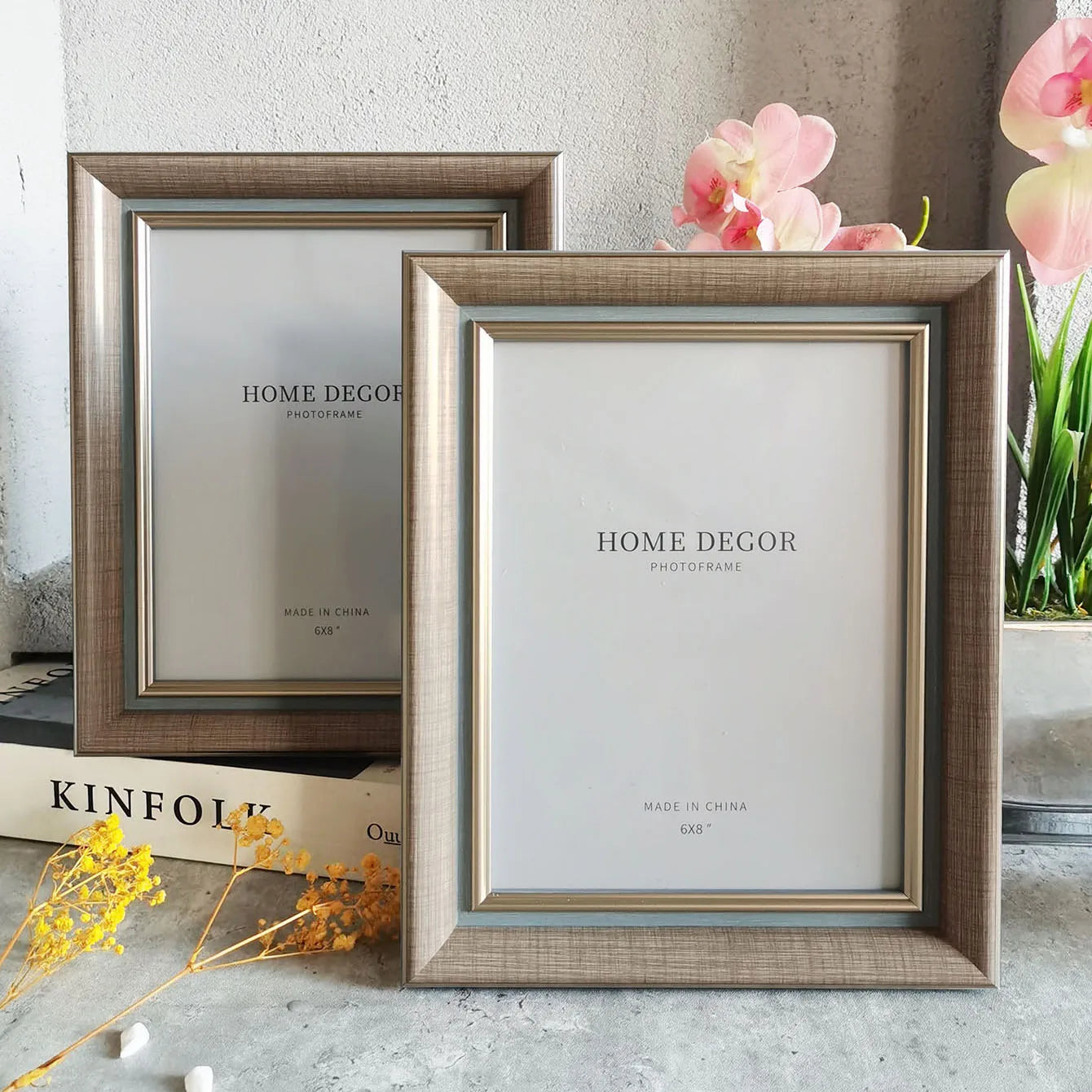 2pcs Photo Frames Set-10X15/15X20/20X25cm Picture Franes for Wall & Tabletop Home Decor Commemorative Gift Birthday Housewarming