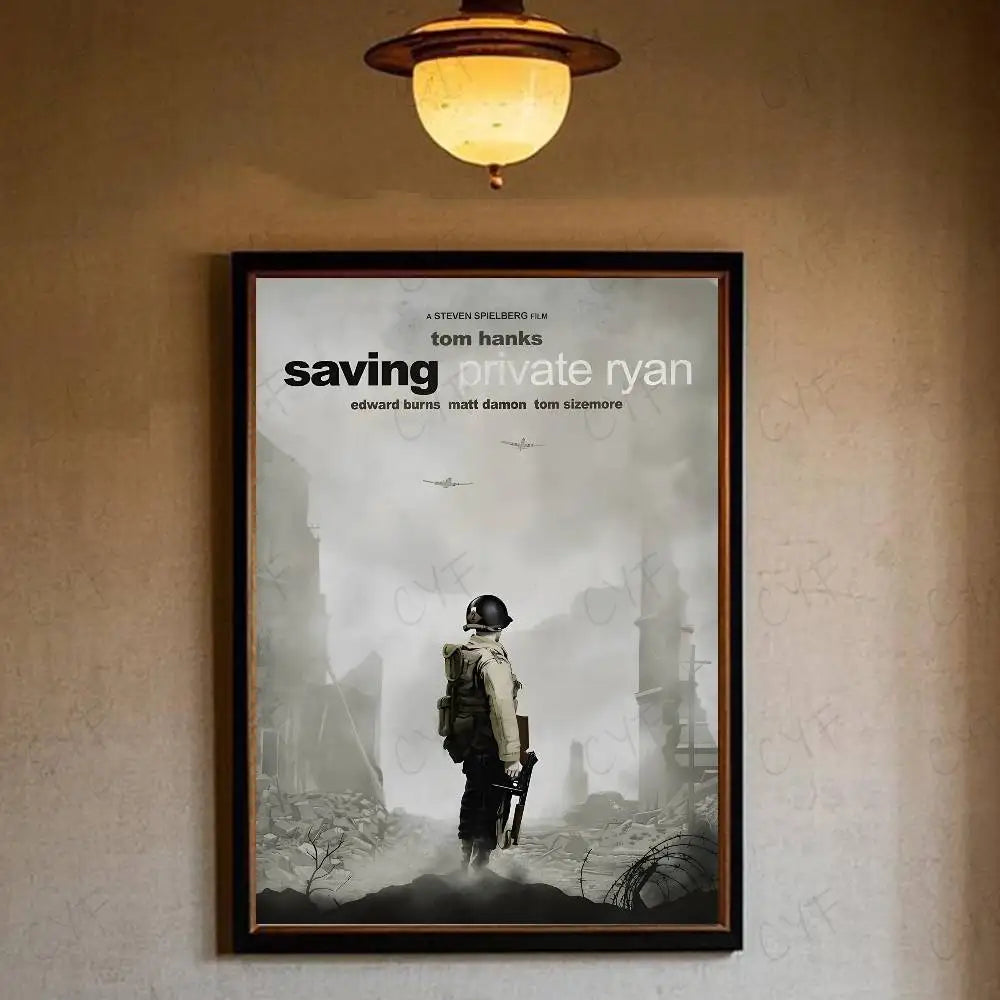 S-Saving P-Private Ryan Poster HD art sticky wall waterproof home living room bedroom bar aesthetic decoration
