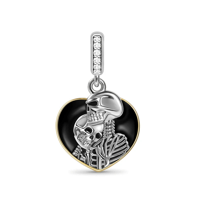 New 925 Silver Eye Palm Skull Wings Sun Pendants Charms Beads Fit Original Bracelet Accessories DIY Jewelry For Women