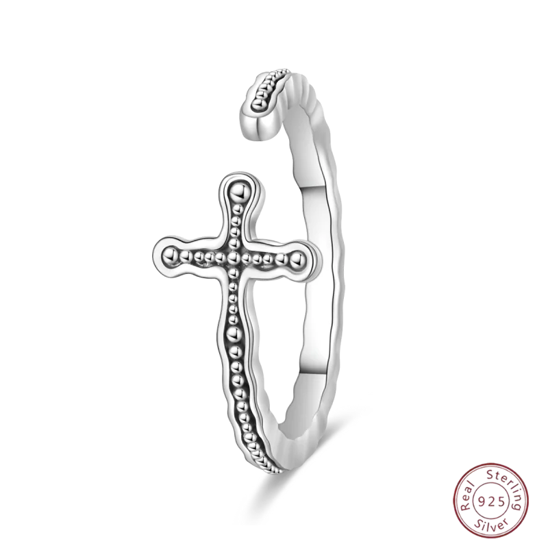 New 925 Sterling Silver Open Ring Hollow Rose Infinite Love Simple Ring Women Wedding Engagement Party Jewelry Gift