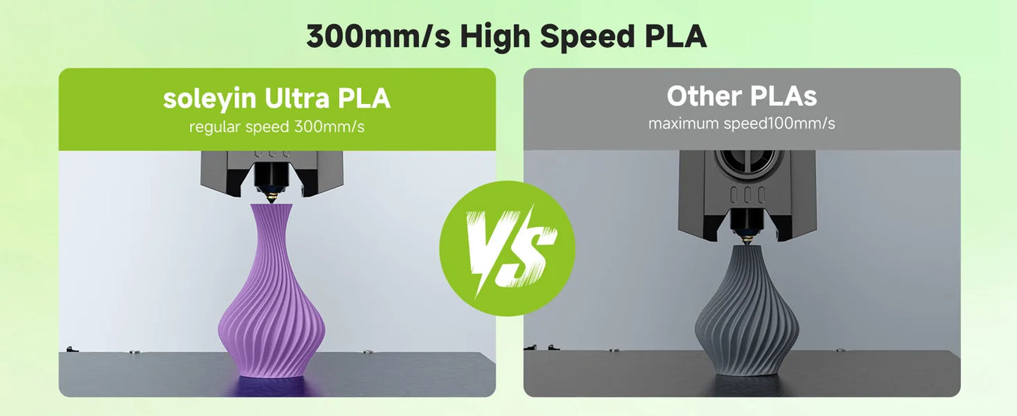 Soleyin Creality Sub Brand Ultra PLA Filament 1KG 1.75mm 3D Printer High Quality Muiti Color Vacuum Eco-Friendly for Bambu Lab