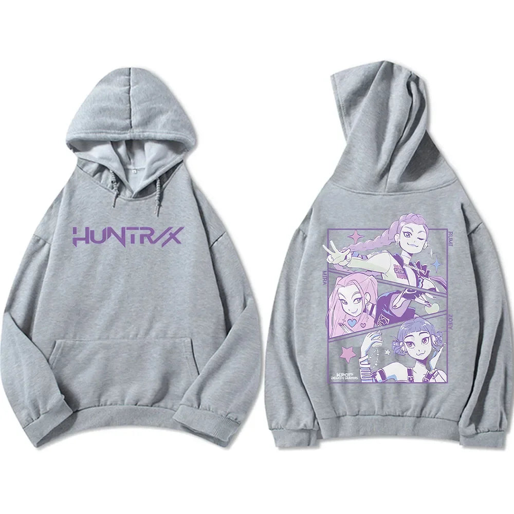 KPop Demon Hunters Movie Graphic Hooded Pullovers