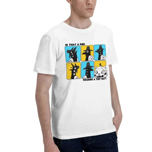 Is That A Bird Wearing A Tiny Hat T Shirt Adult Kpop Demon Hunters Streetwear Cotton T-Shirts Summer O-Neck Tee Shirt Print Tops