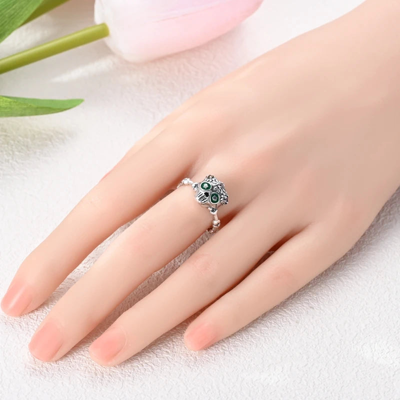 New 925 Sterling Silver Open Ring Hollow Rose Infinite Love Simple Ring Women Wedding Engagement Party Jewelry Gift