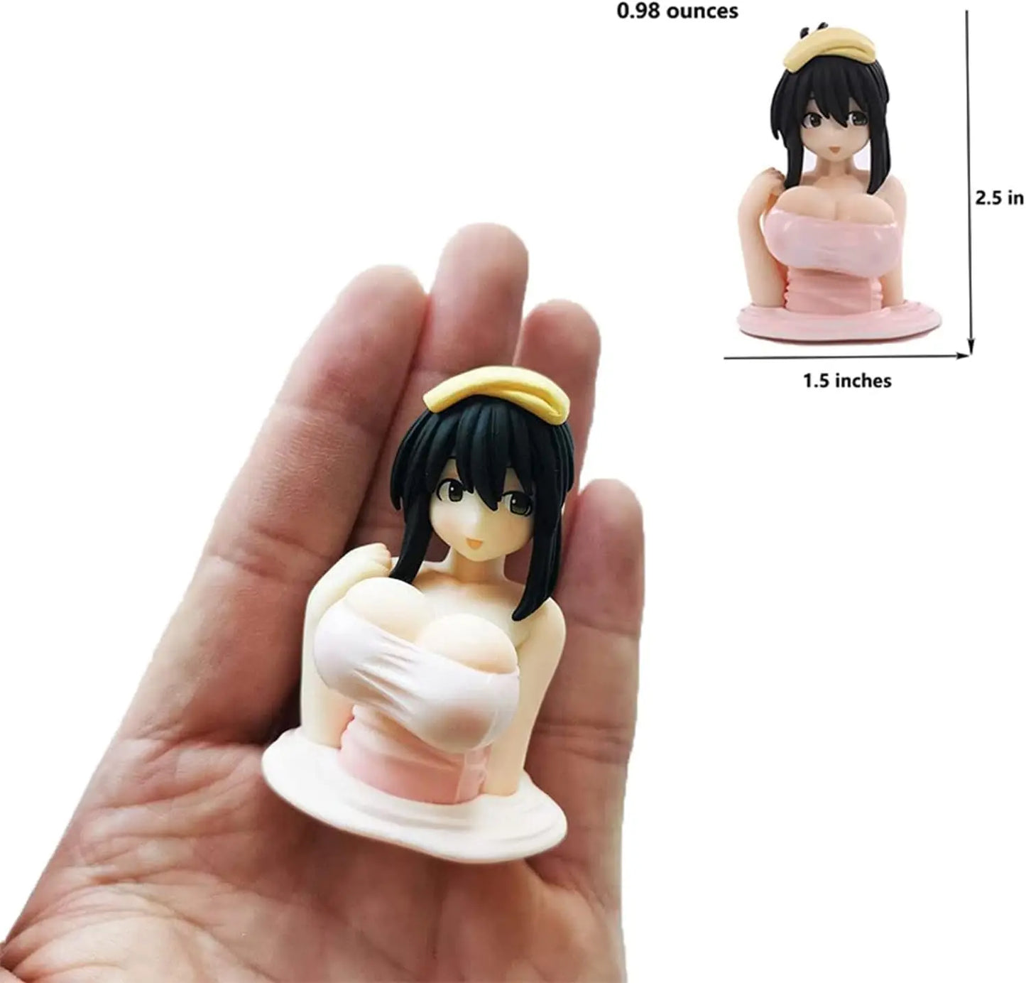 2023 Kawaii Shaking Chest Ornaments Cute Shake Girl Car Dashboard Decorations Anime Beautiful Girl Car Ornament Q-Version Toy