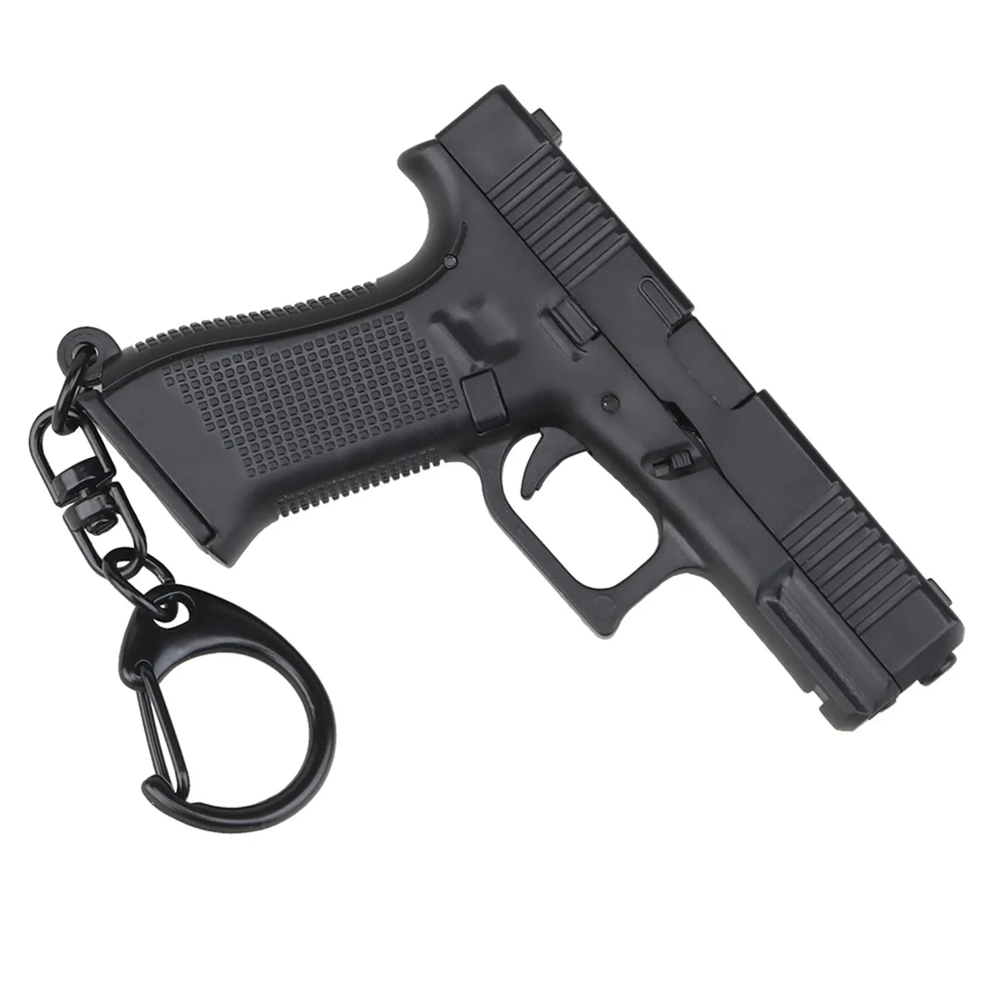 Personalized Mini Key Pendant Plastic Miniature Pistol Shaped Keychain Charm Realistic Model Removable Magazine Hangs Decoration