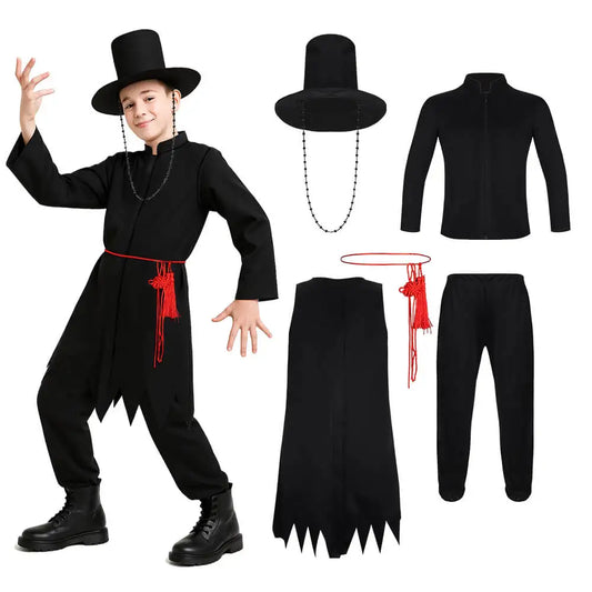 Kids Saja Boys Demon Suit Cosplay Costume Jinu Fancy Role Play Halloween Carnival Party Clothing Birthday Gift