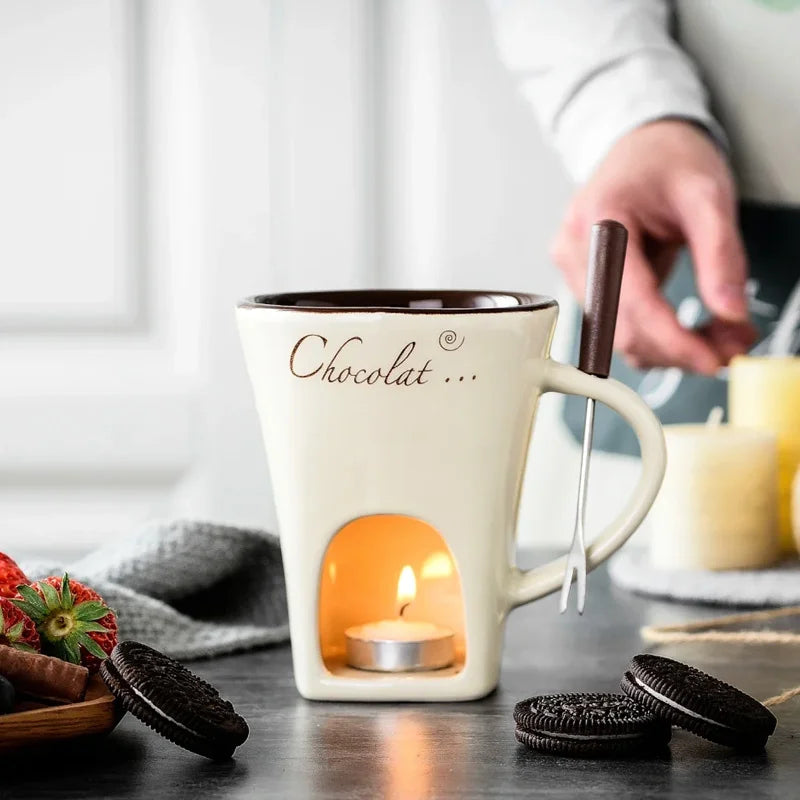 Home Double-Layer Heat-Resistant Ceramic Cup – Universal, Anti-Scald Design, Ideal for Coffee & Beverages