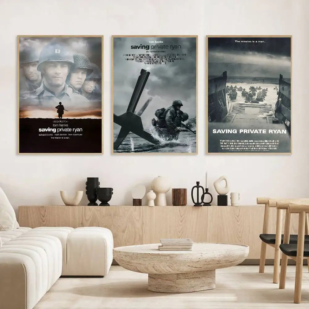 S-Saving P-Private Ryan Poster HD art sticky wall waterproof home living room bedroom bar aesthetic decoration