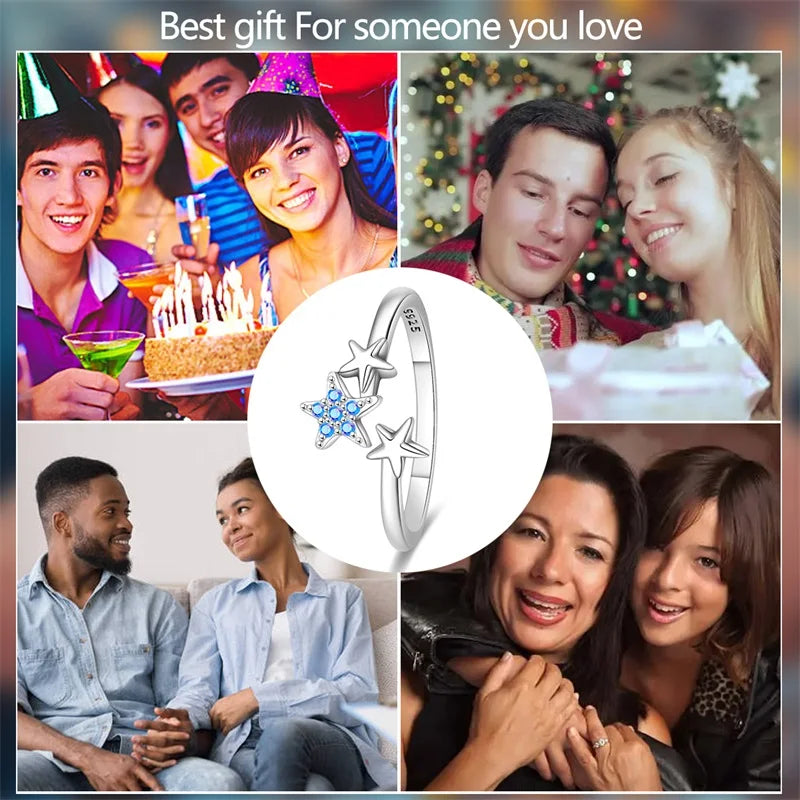 New 925 Sterling Silver Open Ring Hollow Rose Infinite Love Simple Ring Women Wedding Engagement Party Jewelry Gift