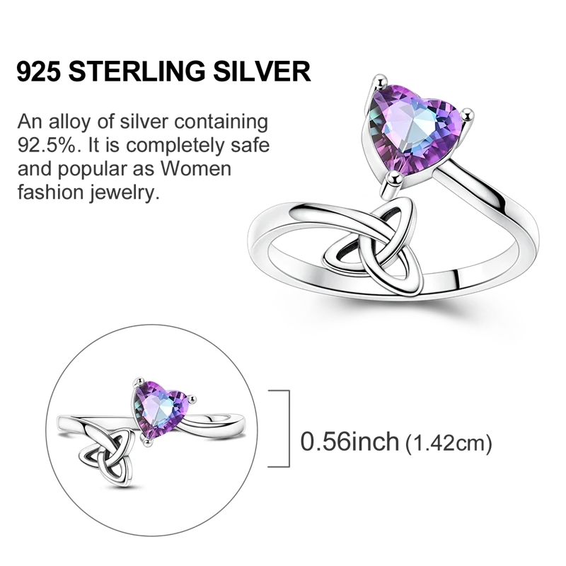 New 925 Sterling Silver Open Ring Hollow Rose Infinite Love Simple Ring Women Wedding Engagement Party Jewelry Gift