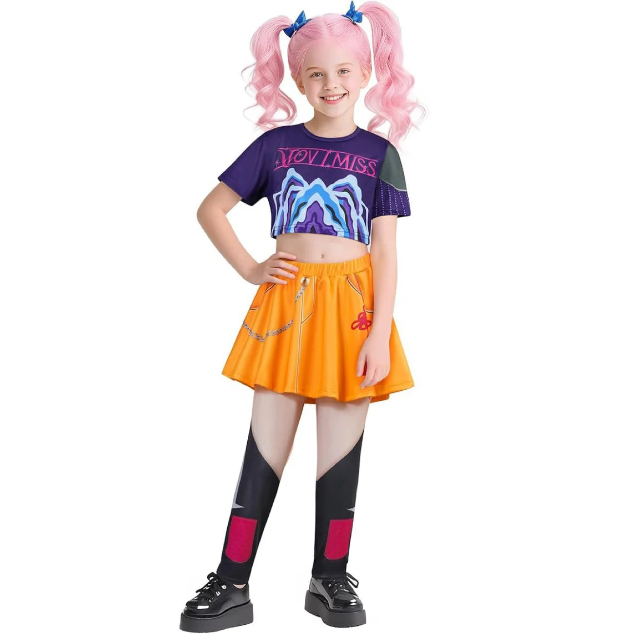 Kids Kpop Demon Hunters Rumi Zoey Mira Cosplay Huntrix Costume For Girls Clothes