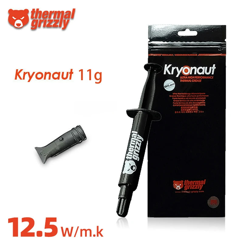 Thermal Grizzly Thermal Paste 12.5W/mk High Performance Cooler Compound Cooling Silicone Grease For Game PC PS5 CPU GPU Cooling