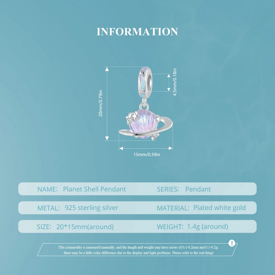 Bamoer 100% 925 Sterling Silver Romantic Crystal Butterfly Iris Charm For Women Fit Bracelet DIY Necklace Fine Jewelry Gift