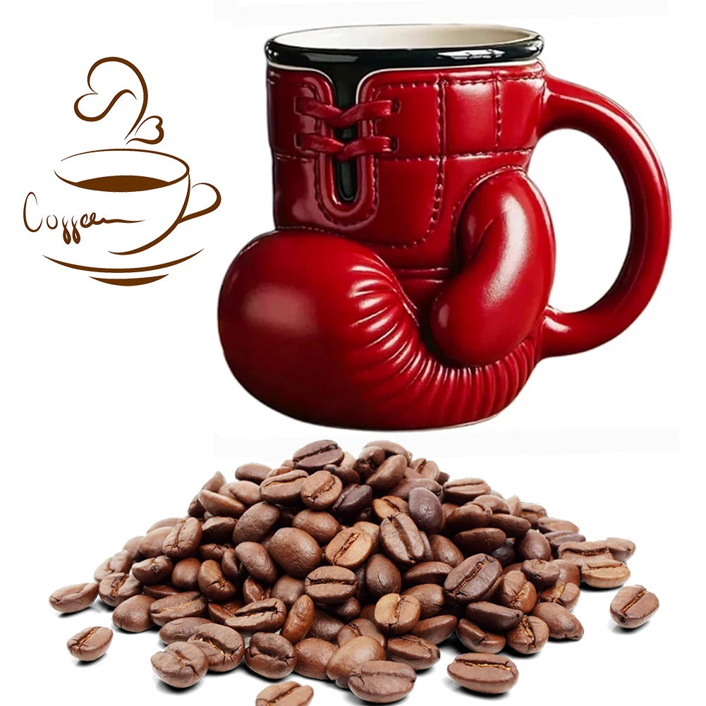 Boxing Glove Mug Sports Themed Mug Novelty Coffee Cup Gifts for Boxing Lovers