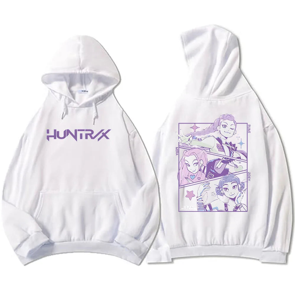KPop Demon Hunters Movie Graphic Hooded Pullovers