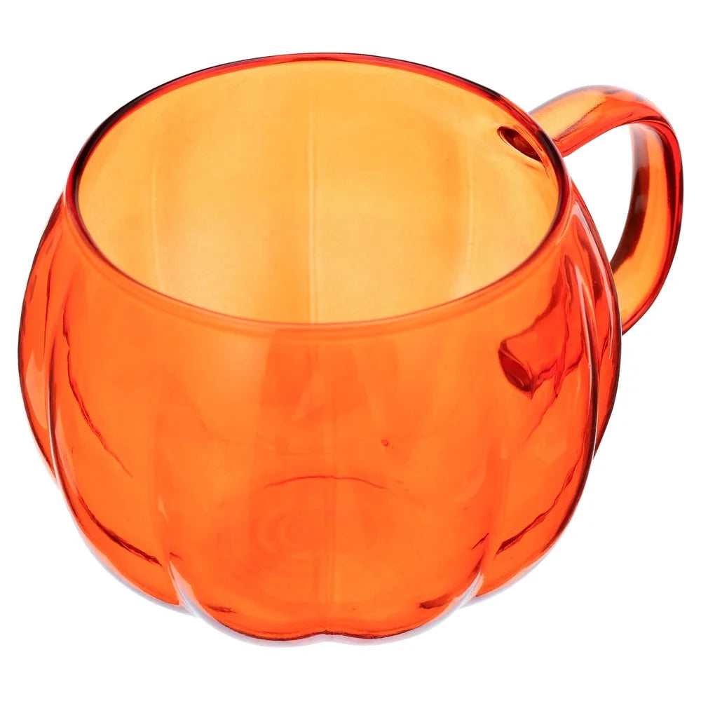 Pumpkin Shape Borosilicate Glass Mug Set 4 Pack
