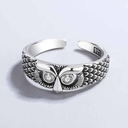 925 Sterling Silver Owl Zircon Woman Rings Wedding Fine Jewelry Best Sellers 2022 Products  GaaBou Jewellery