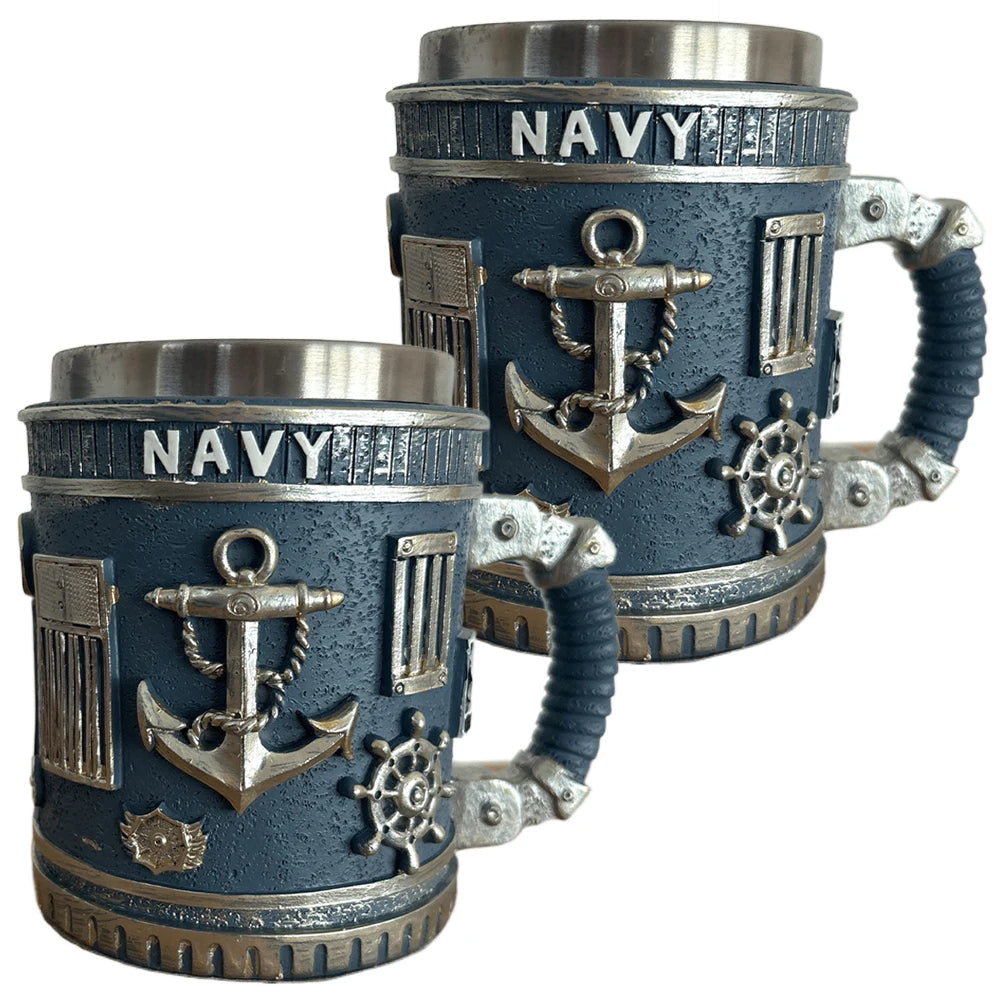5 Styles American Commemorative Mug Decorative 3D Relief Design 250th Anniversary Mug Marine Corps Mug for Veterans
