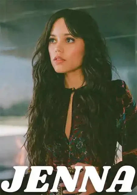 Canvas Painting Wall Art Pictures TV Show Star Actress Jenna Ortega Sexy Portrait Poster Popular Teenage Dorm Home Decor