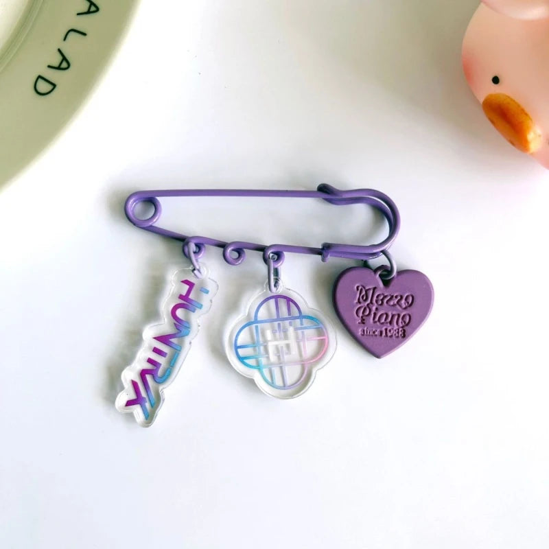 Anime Movie KPop Demon Hunters HUNTR/X Saja Boys Cosplay Keychain Brooch Acrylic Pin Pendant Key Chain Keyring Accessories Gift