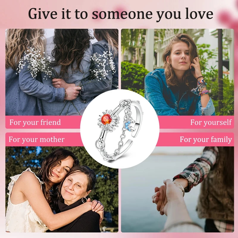 New 925 Sterling Silver Open Ring Hollow Rose Infinite Love Simple Ring Women Wedding Engagement Party Jewelry Gift