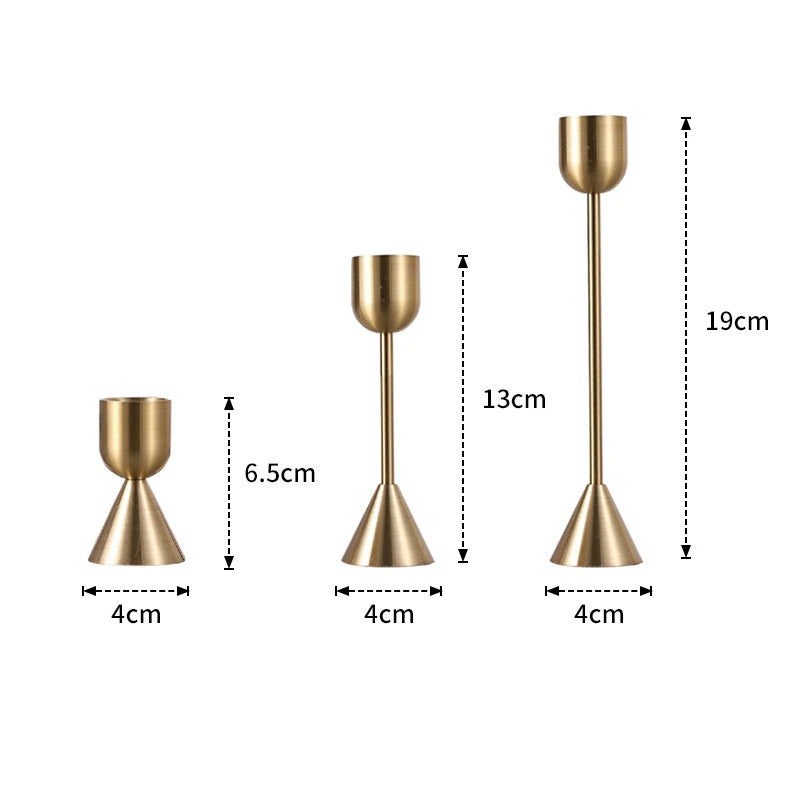 European Candle Holders Metal Candlestick Wedding Table Romantic Decoration Christmas New Year Bar Party Home Decor Accessories
