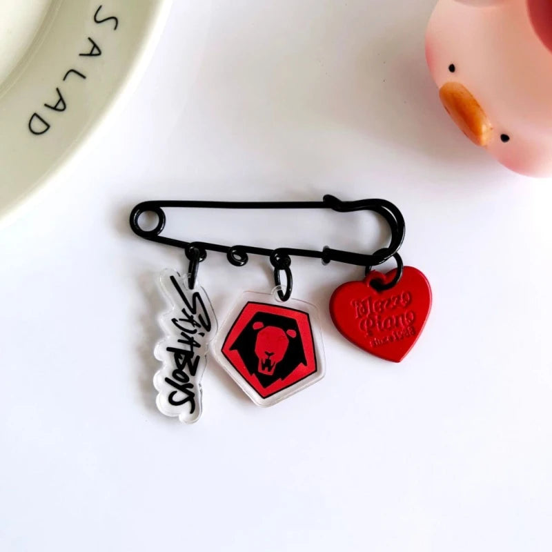 Anime Movie KPop Demon Hunters HUNTR/X Saja Boys Cosplay Keychain Brooch Acrylic Pin Pendant Key Chain Keyring Accessories Gift