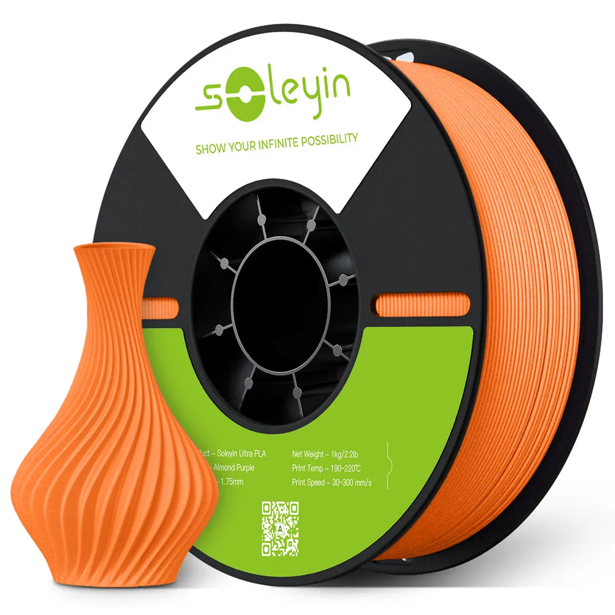 Soleyin Creality Sub Brand Ultra PLA Filament 1KG 1.75mm 3D Printer High Quality Muiti Color Vacuum Eco-Friendly for Bambu Lab