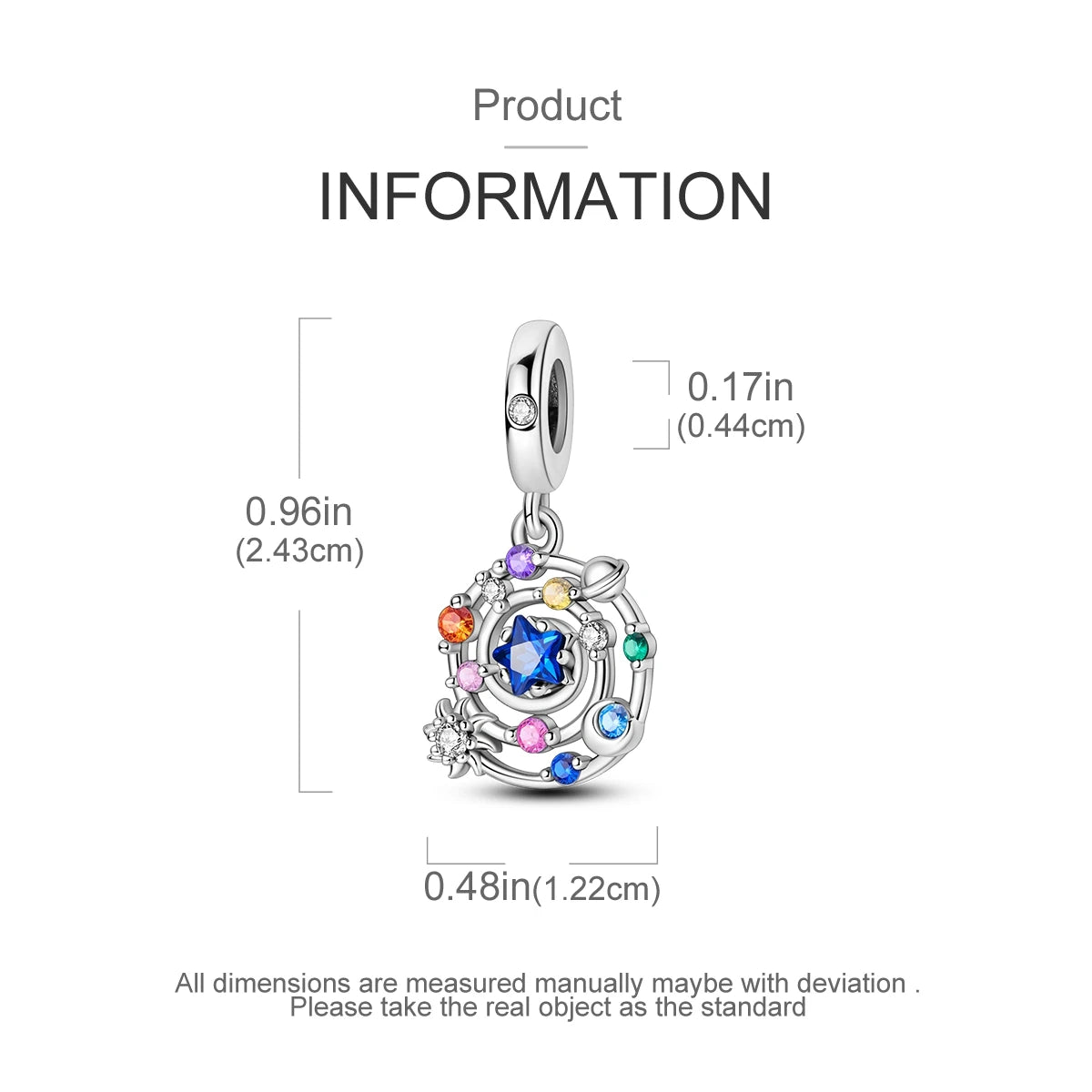 Original Charms 925 Silver Plated Bee Moon Star Pendant Fit Bracelet Making For Woman Fashion Jewelry