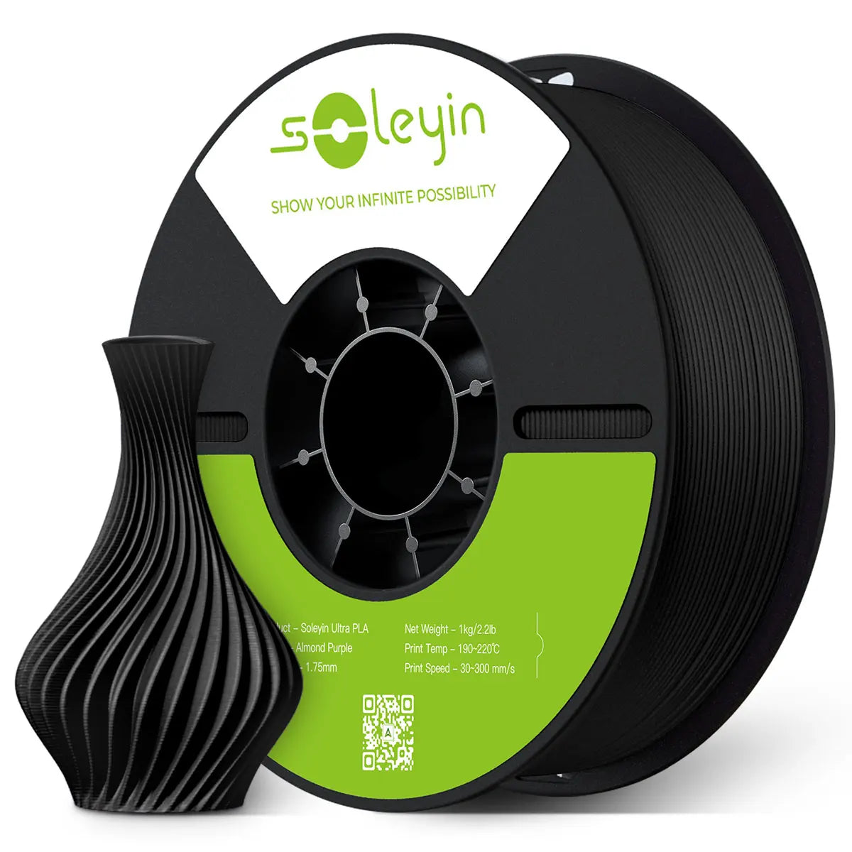 Soleyin Creality Sub Brand Ultra PLA Filament 1KG 1.75mm 3D Printer High Quality Muiti Color Vacuum Eco-Friendly for Bambu Lab
