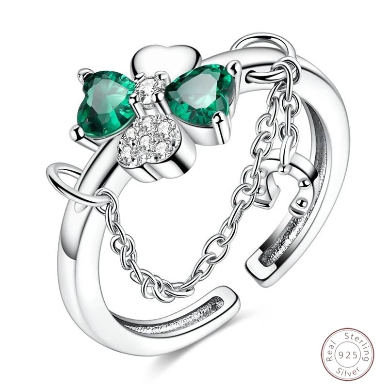 New 925 Sterling Silver Open Ring Hollow Rose Infinite Love Simple Ring Women Wedding Engagement Party Jewelry Gift