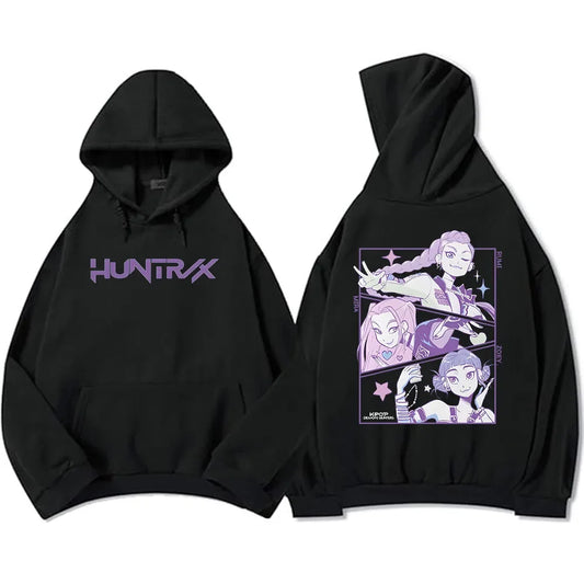 KPop Demon Hunters Movie Graphic Hooded Pullovers