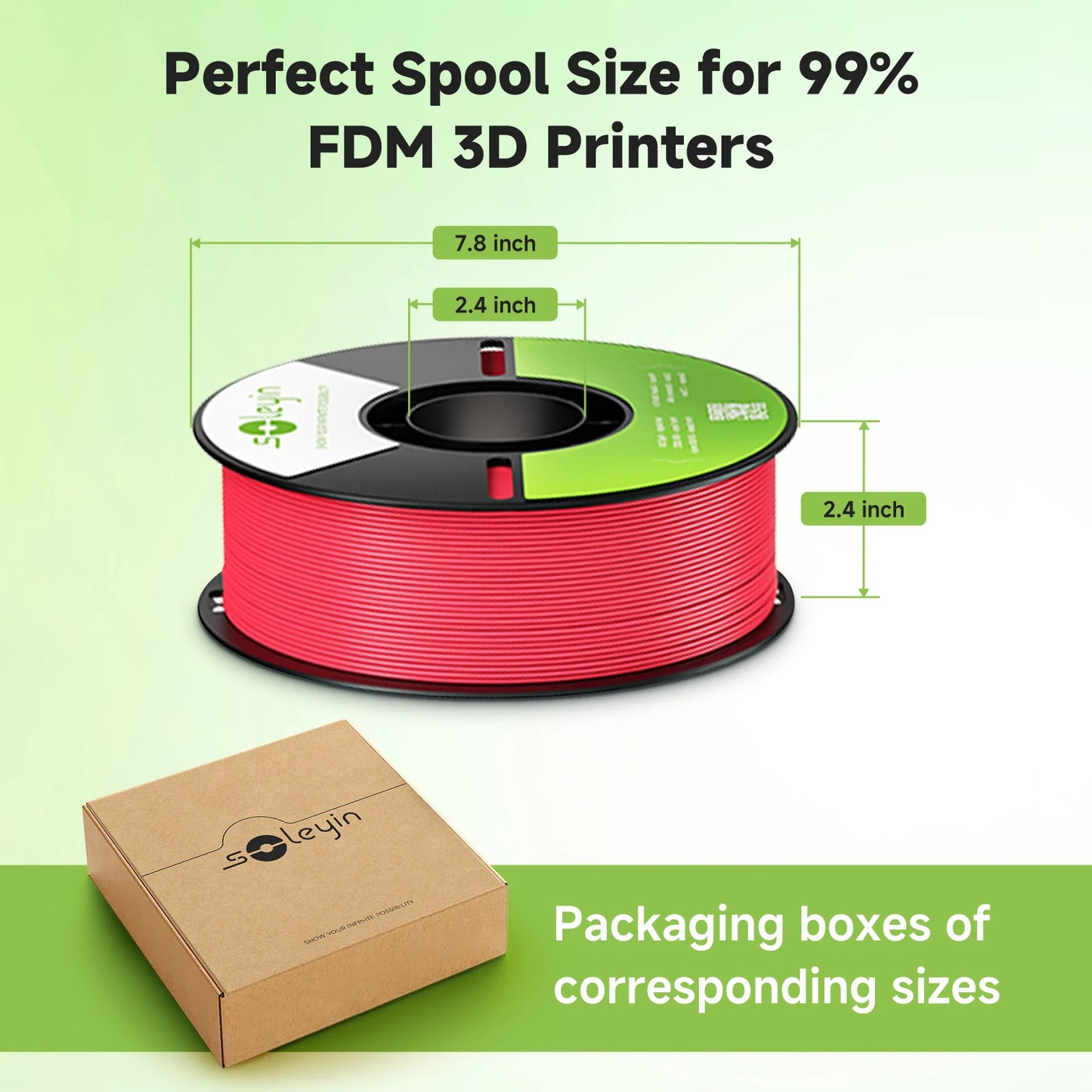 Soleyin Creality Sub Brand Ultra PLA Filament 1KG 1.75mm 3D Printer High Quality Muiti Color Vacuum Eco-Friendly for Bambu Lab