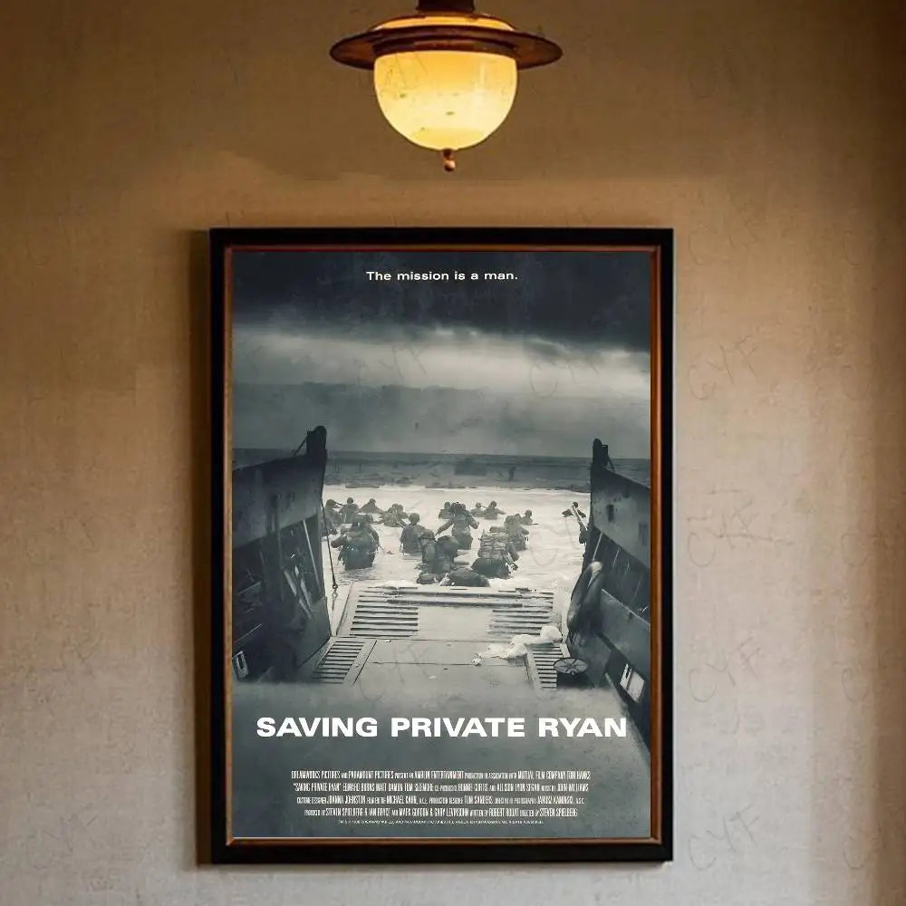 S-Saving P-Private Ryan Poster HD art sticky wall waterproof home living room bedroom bar aesthetic decoration