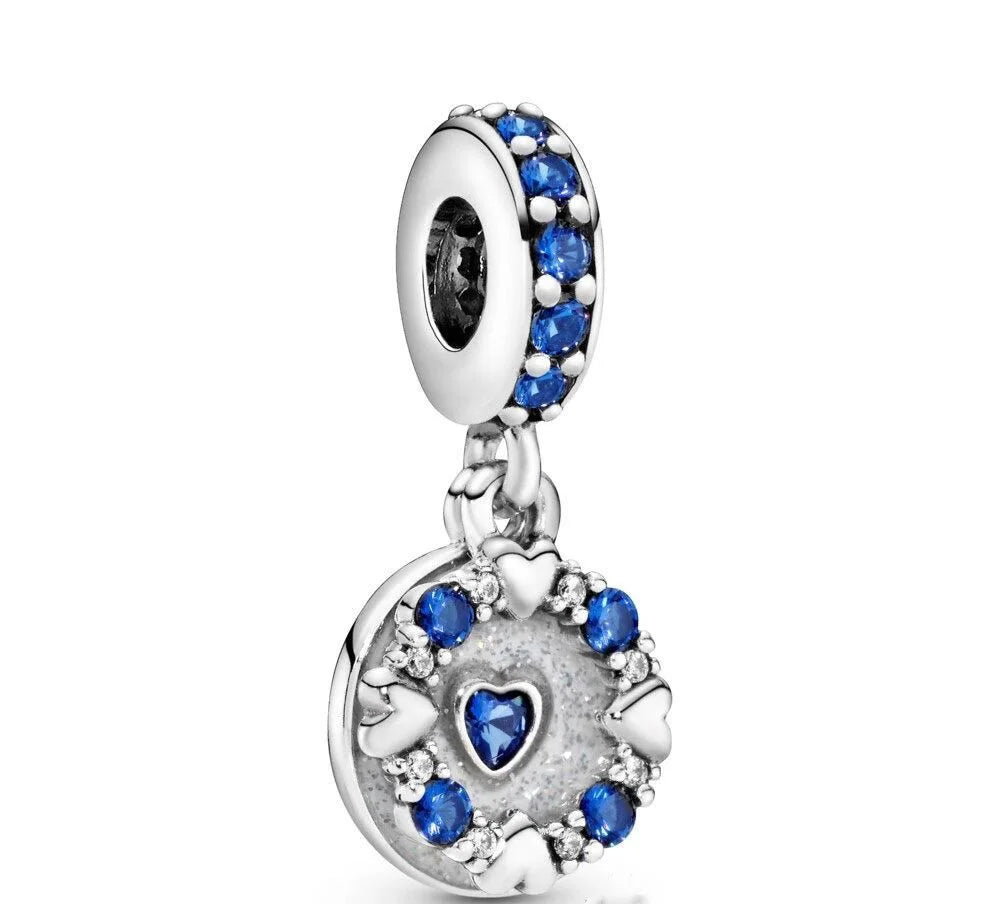 New 925 Silver Eye Palm Skull Wings Sun Pendants Charms Beads Fit Original Bracelet Accessories DIY Jewelry For Women